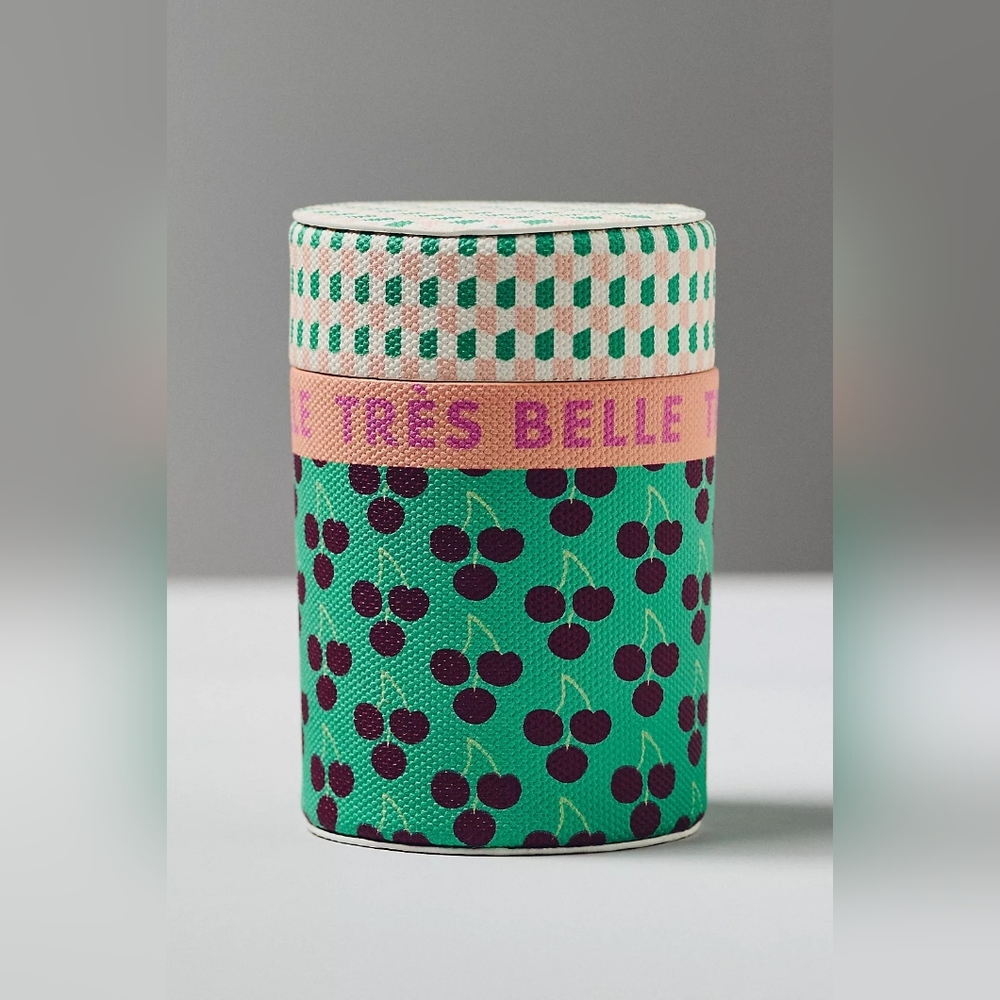 Anthropologie Emi Fruity Black Cherry Tonka Glass Candle - Picture 2 of 4